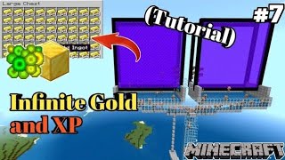 Minecraft Gold Farm 121 Bedrock  Minecraft Piglin Gold  Xp Farm [upl. by Panaggio]