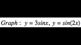 Graph of y3sinx and ysin2x [upl. by Eissej885]