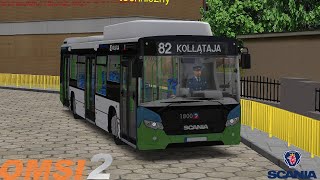 Omsi 2  Fikcyjny Szczecin  Line 82  Scania Citywide 12 LF CNG [upl. by Mercer]