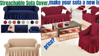 Sofa cover NepalStreachable Sofa cover with PricesoftComfortableStreachable 221311 3 Set [upl. by Amsaj630]