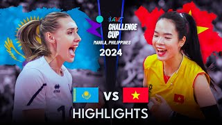 🇰🇿 KAZAKHSTAN vs VIETNAM 🇻🇳  FINAL Highlights  AVC Challenge Cup 2024 [upl. by Elocaj]