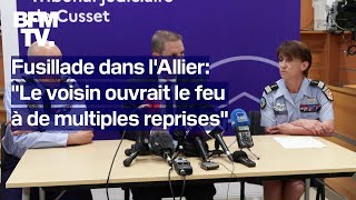 Fusillade dans lAllier la conférence de presse du procureur en intégralité [upl. by Aldred]