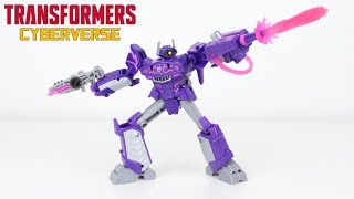 Transformers Cyberverse Deluxe Class Shockwave Review [upl. by Oibaf605]