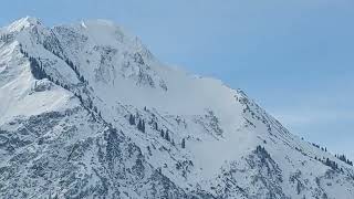 Controlled Avalanche Seen in Austrian Alps [upl. by Birmingham]