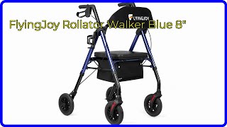 REVIEW 2024 FlyingJoy Rollator Walker Blue 8quot ESSENTIAL details [upl. by Adnilec]