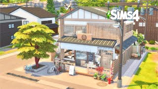 Japanese Cafe ☕🍵 MT Komorebi🚝  Stop Motion Build  The Sims 4  No CC [upl. by Ennyletak]