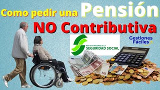 👉Como pedir una Pensión No Contributiva💰Sin Cotizar de la Seguridad Social✅Pensionistas jubilacion [upl. by Annehcu]