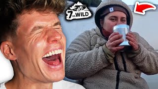 Luca reagiert auf Sandra bei „7 vs WILD“ 3 [upl. by Harbed]