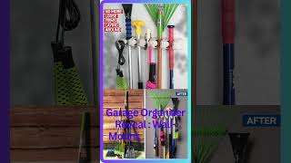 Garage Organizer Reveal  WallMounted Mop amp Broom Holder shorts viralvideo [upl. by Flore]