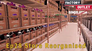 Factory Outlet Simulator Ep28 Store Reorganised [upl. by Coco734]