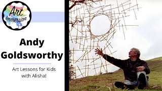 Art Lesson for Kids  Inspired by Andy Goldsworthy [upl. by Enalda]