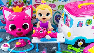 90 Minutes Pinkfong Ambulance Satisfying ASMR  Doctor Toys Unboxing 💞 Lana Unboxing Toys [upl. by Deane]