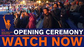 LIVE  TCS NYC Marathon Opening Ceremony [upl. by Mesics]