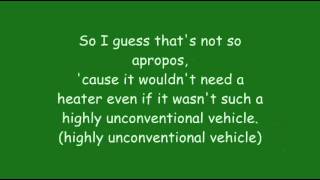 Phineas And Ferb  Highly Unconventional Vehicle Lyrics HD  HQ [upl. by Leinnad]