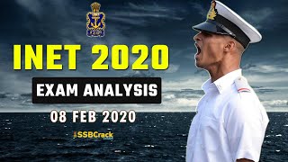 INET Exam 2020 Analysis  08 Feb 2020  INET Officer Indian Navy [upl. by Keener]