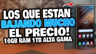 TOP 5 TELÉFONOS DE GAMA ALTA QUE ESTAN BAJANDO MUCHO DE PRECIO EN 2024 🏆 [upl. by Nilreb]