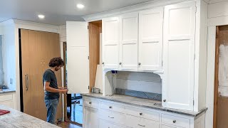 Building Fitting and Hanging the Inset Cabinet Doors  Home Renovation amp Addition Part 84 [upl. by Ecadnak]