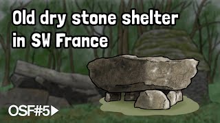 Old dry stone shelter in SW France [upl. by Uile]