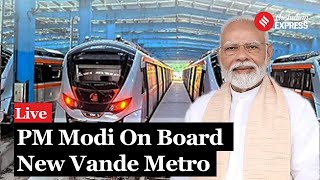 PM Modi Ahmedabad PM Modi Inaugurates Ahmedabad Metro Rail Project Takes Inaugural Ride [upl. by Carley]