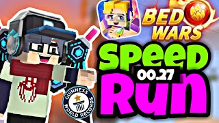 SPEEDRUNNING😱 BEDWARS WORLD RECORD  BLOCKMAN GO BEDWARS  VIDEO GAMER AFRAZ bedwars blockmango [upl. by Shena]