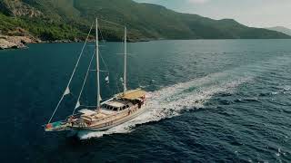 Junior Tarkan Gulet  Fethiye Rental Yacht  Turkey [upl. by Ahseinat]