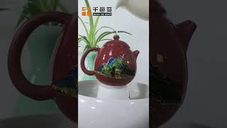 Check out this amazing thermochromic powder for thermochromic teapot 😍 colorchanging teapot [upl. by Eecyaj360]