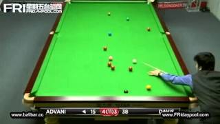 Steve Davis vs Pankaj Advani 2012 UK Championship RD3 [upl. by Anes]