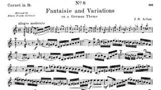 Celebrated Fantaisies and Airs Variés 08  Fantaisies and Airs By J B Arban [upl. by Ainud]