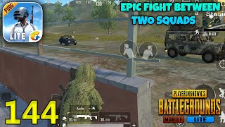 EPIC Fight Between Two Squads  PUBG Mobile Lite Solo Squad Gameplay [upl. by Koffman]