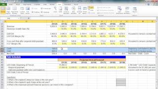 Financial Modeling Quick Lesson Simple LBO Model 2 of 3 [upl. by Chad]