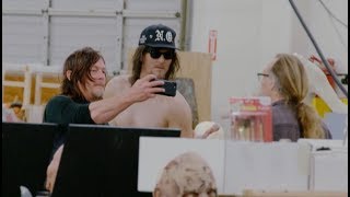 Watch Norman Reedus Come Face To Face With His ‘Walking Dead’ Double [upl. by Nnylakcaj]