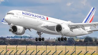 40 VERY SMOOTH LANDINGS in PARIS  Paris Charles de Gaulle Airport Plane Spotting CDGLFPG [upl. by Niatsirt]