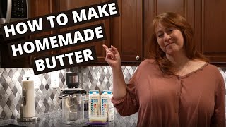 How to make butter with an electric butter churn 7 [upl. by Ativak]