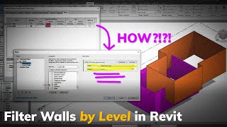 Filter Walls BY LEVEL in Revit Tutorial [upl. by Odraner]