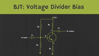 BJT Voltage Divider Bias Configuration [upl. by Gilges943]