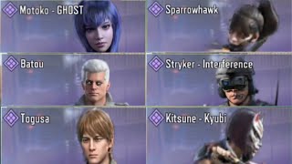 VOICELINES MOTOKO BATOU TOGUSA HUNTER KESTREL KITSUNE SPARROW HAWK STRYKER ZEYNA CODM SEASON 7 [upl. by Descombes]