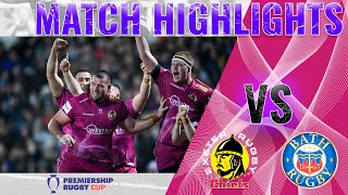 MATCH HIGHLIGHTS Exeter Chiefs v Bath Rugby [upl. by Adeehsar]