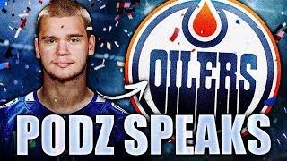 VASILI PODKOLZIN SPEAKS OUT ON THE TRADE TO EDMONTON OILERS FORMER VANCOUVER CANUCKS NEWS [upl. by Caddric]