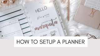 How To Setup A Planner Start to Finish  At Home With Quita [upl. by Allison]