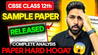 Cbse 2025 Class 12 Sample Paper Released  Detailed Analysis  Class 12 Physics Paper [upl. by Ynnavoeg637]