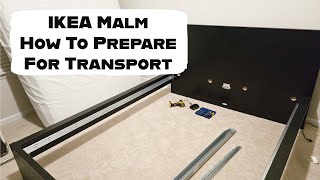 IKEA Malm Bed  Preparing for Moving [upl. by Sedrul769]