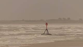 Tide marker on choppy day in autumn [upl. by Undis756]