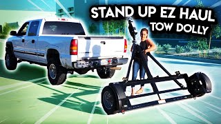 Connecting a Stehl Tow Dolly with Jeep Patriot to RV Motorhome [upl. by Yasu171]