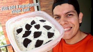 ¡HELADO CASERO DE OREO con solo 3 INGREDIENTES 😱 ¡Receta Super fácil y Barata 🍨 [upl. by Elleirbag]