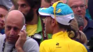 Trionfo di Vincenzo NIBALI  Paris Tour de France 2014  Parigi [upl. by Atsylac]