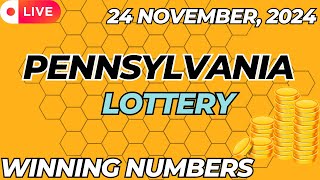 Pennsylvania Day Lottery Results For  24 Nov 2024  Pick 2  Pick 3  Pick 4  Pick 5  Powerball [upl. by Zennie]