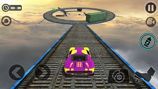 Level 9 impossible tracks car stunt purple car gameplay [upl. by Dlnaod325]