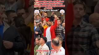 Novak Djokovic na utakmici Crvena zvezda  Alba djokernole novakdjokovic crvenazvezdakk [upl. by Nadabas]