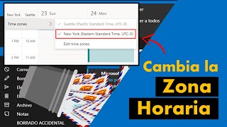 Cómo CAMBIAR LA ZONA HORARIA en Microsoft Outlook ✅ [upl. by Limber]