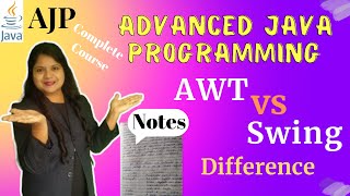 AWT vs Swing in Java Difference Swing Free Notes Lecture 15 AJP Full Course Padho Engineering [upl. by Zahavi628]